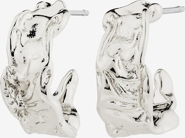 Pilgrim Earring in Silver: front