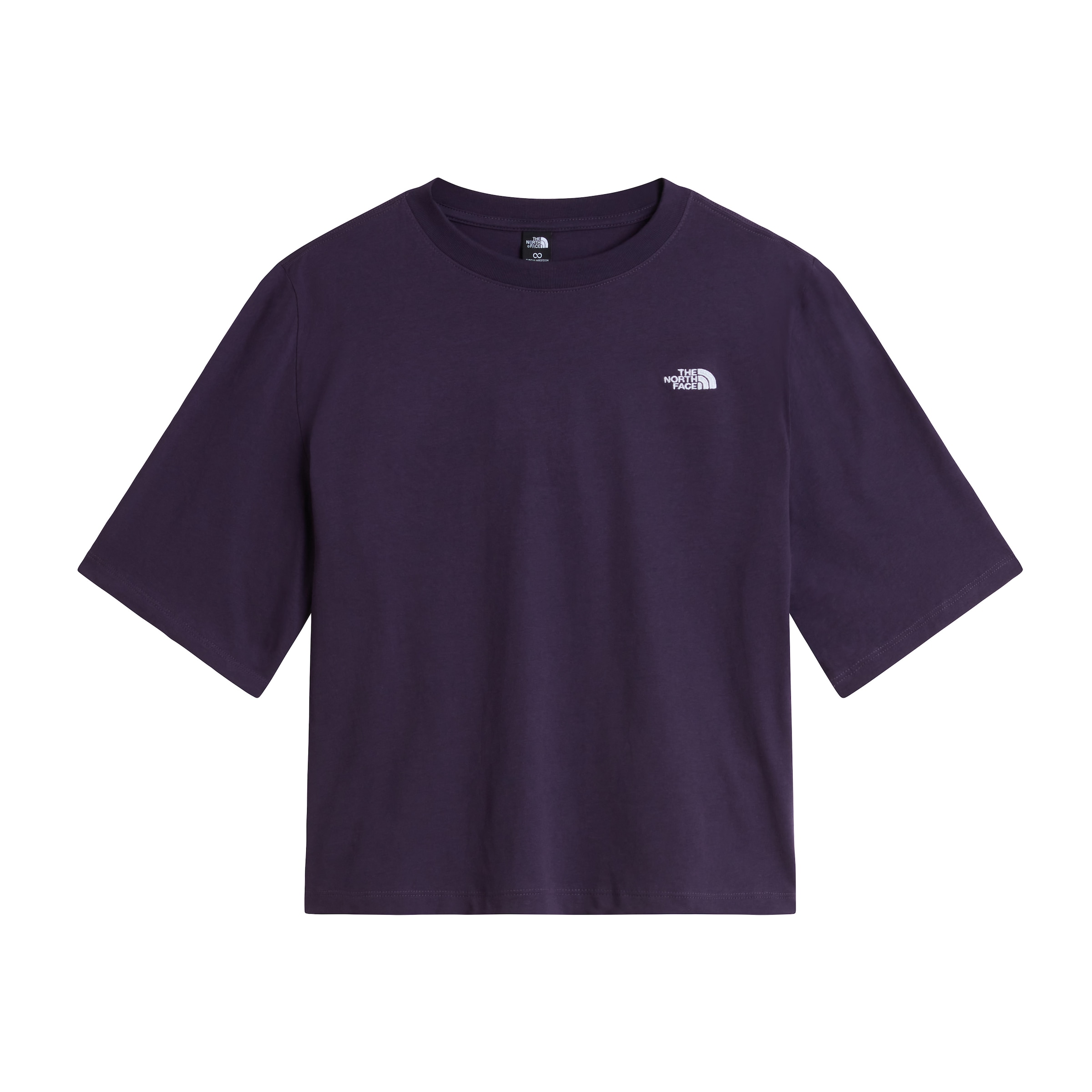 THE NORTH FACE T-Shirt in XS in aubergine / weiß, Produktansicht