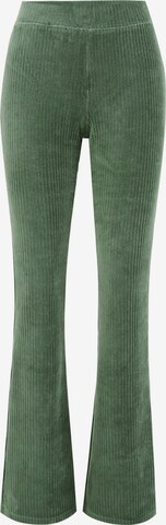 WE Fashion Flared Leggings in Green: front