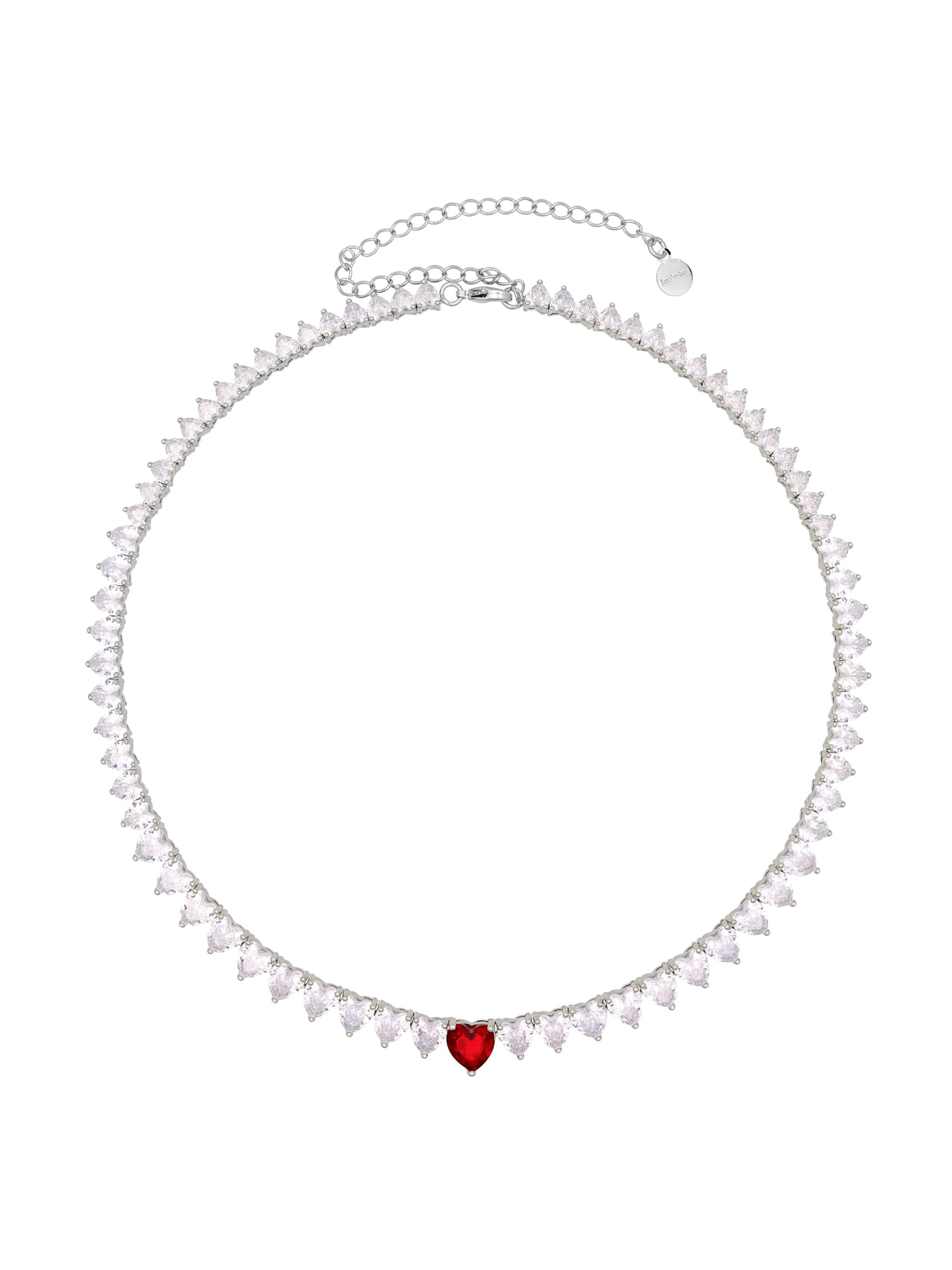 Fashionbox Kette in Weiß: Vorderseite