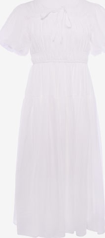 Usha - Vestido en blanco: frente