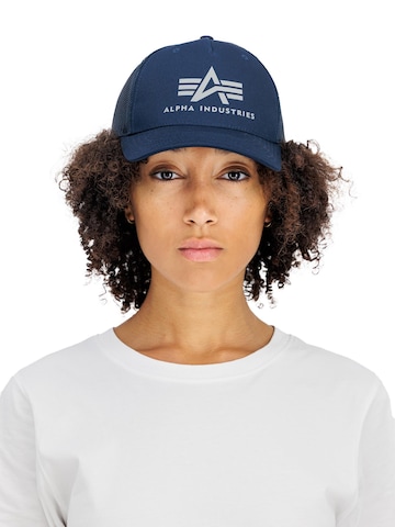 ALPHA INDUSTRIES Cap 'Basic' in Blue