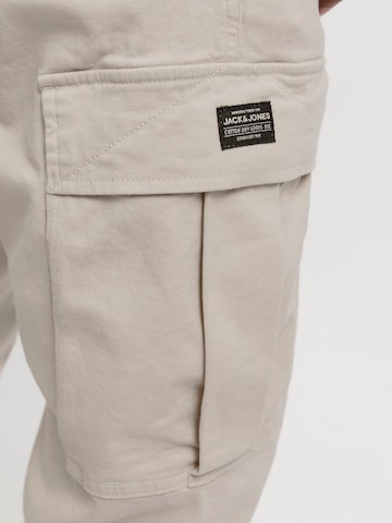 JACK & JONES Tapered Cargo nadrágok 'JPSTKANE JONNIE' - szürke