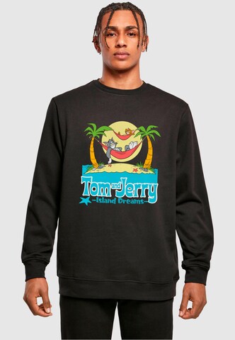 ABSOLUTE CULT Sweatshirt 'Tom And Jerry - Hammock Dreams' in Zwart: voorkant