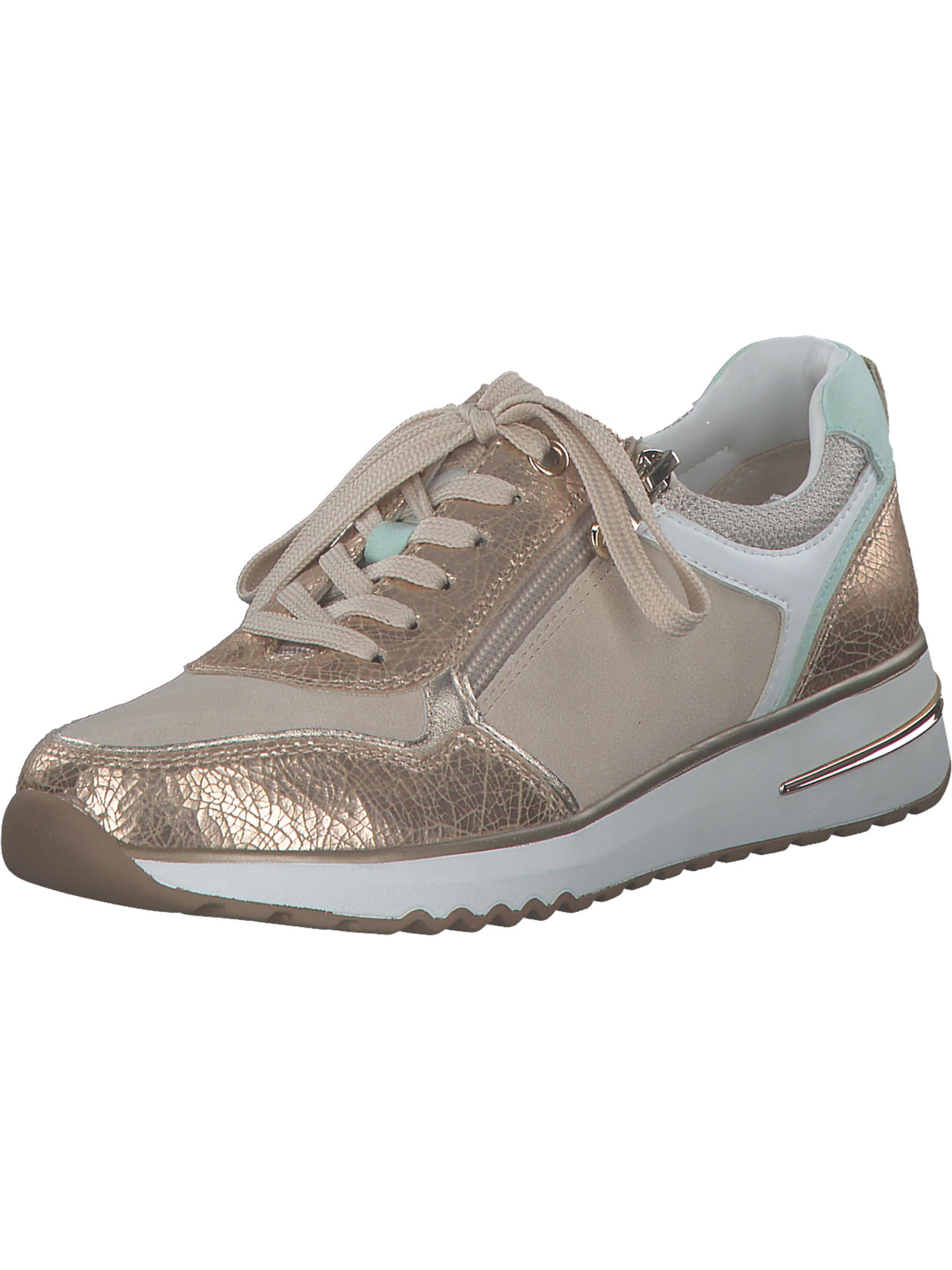 MARCO TOZZI Schnürschuh '23770' in Gold: Vorderseite