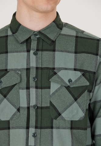 Whistler Regular fit Athletic Button Up Shirt 'Caspar' in Green