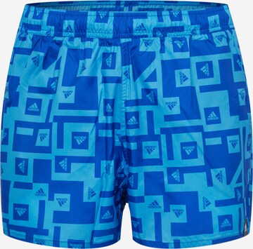 ADIDAS SPORTSWEAR Board shorts 'Graphic ' in Blue: front