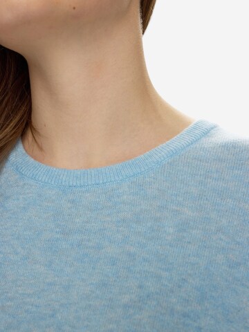 NÜMPH Strickpullover mit Halbarm 'NUCALLY SS PULLOVER' in Blau