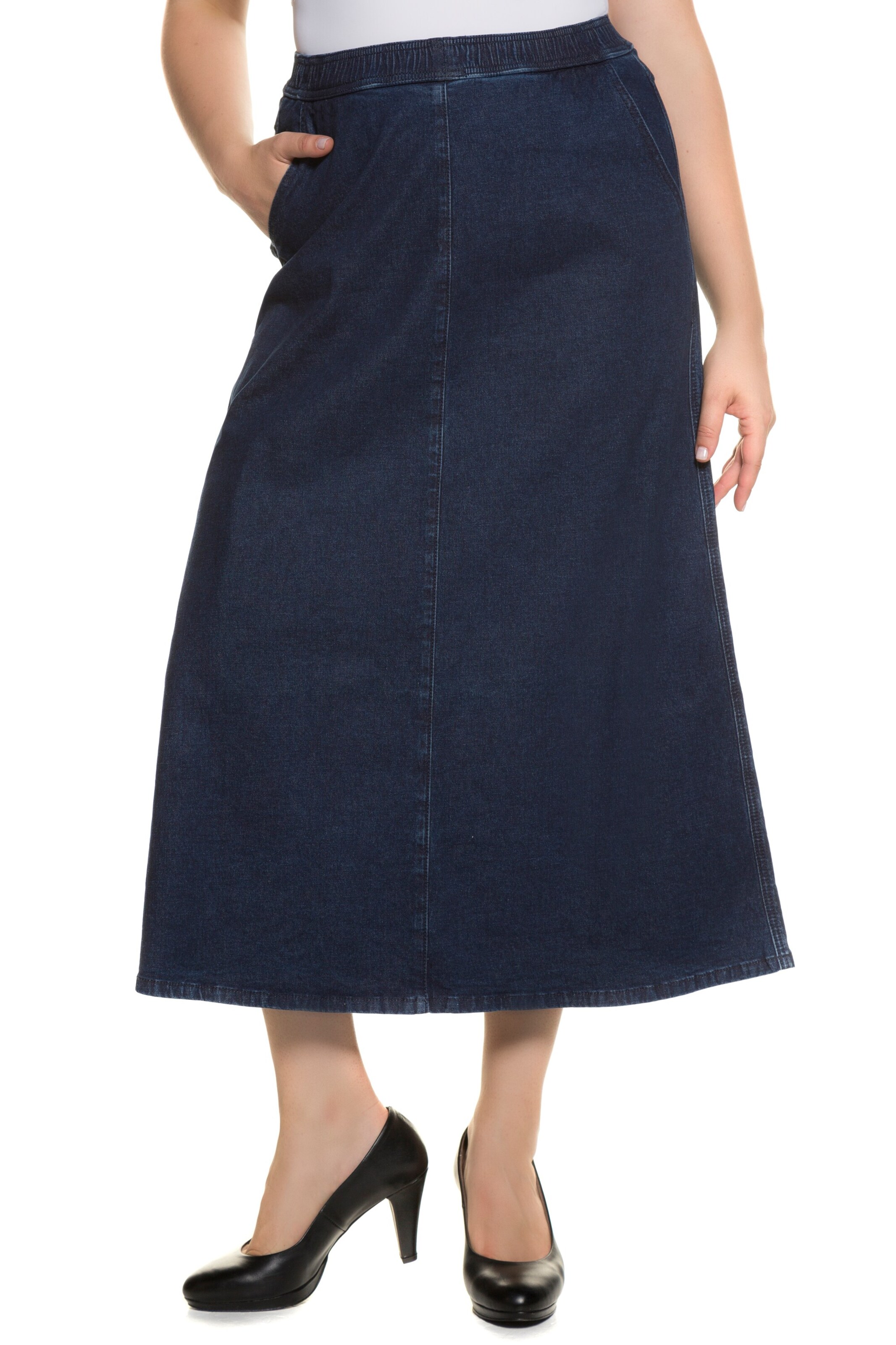 Ulla Popken Rok in Blauw