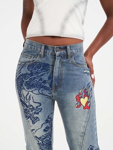 Loosefit Jean Ed Hardy en bleu