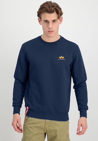 ALPHA INDUSTRIES Sweatshirt in Blau: predná strana