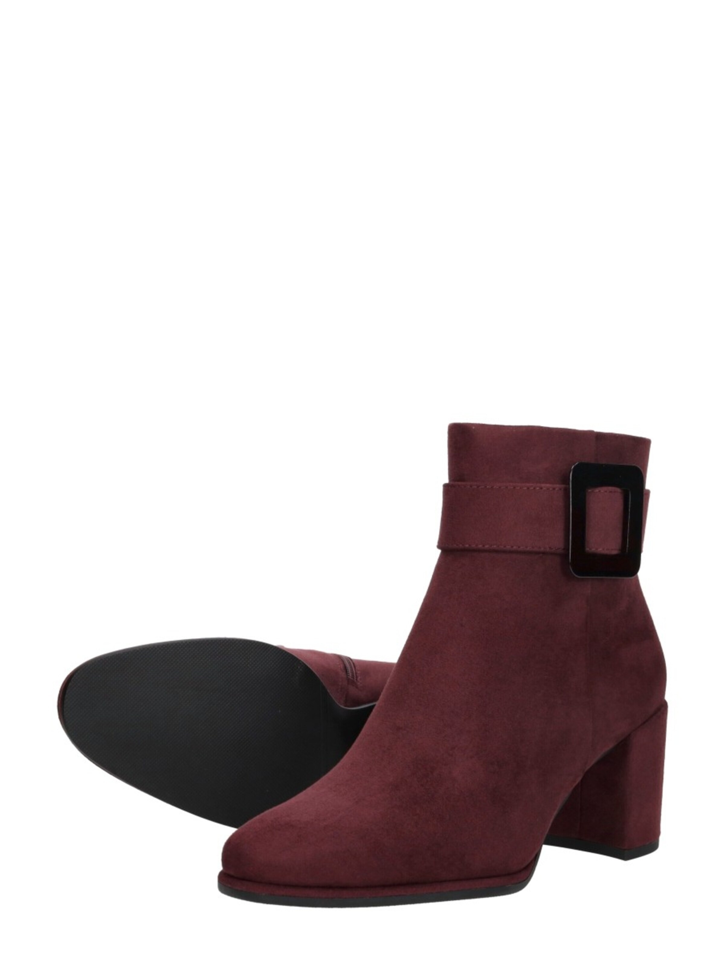 MARCO TOZZI Boots 'Enkellaarsjes Hak' in Rood