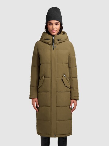khujo Winterjas 'Dairi' in Groen: voorkant