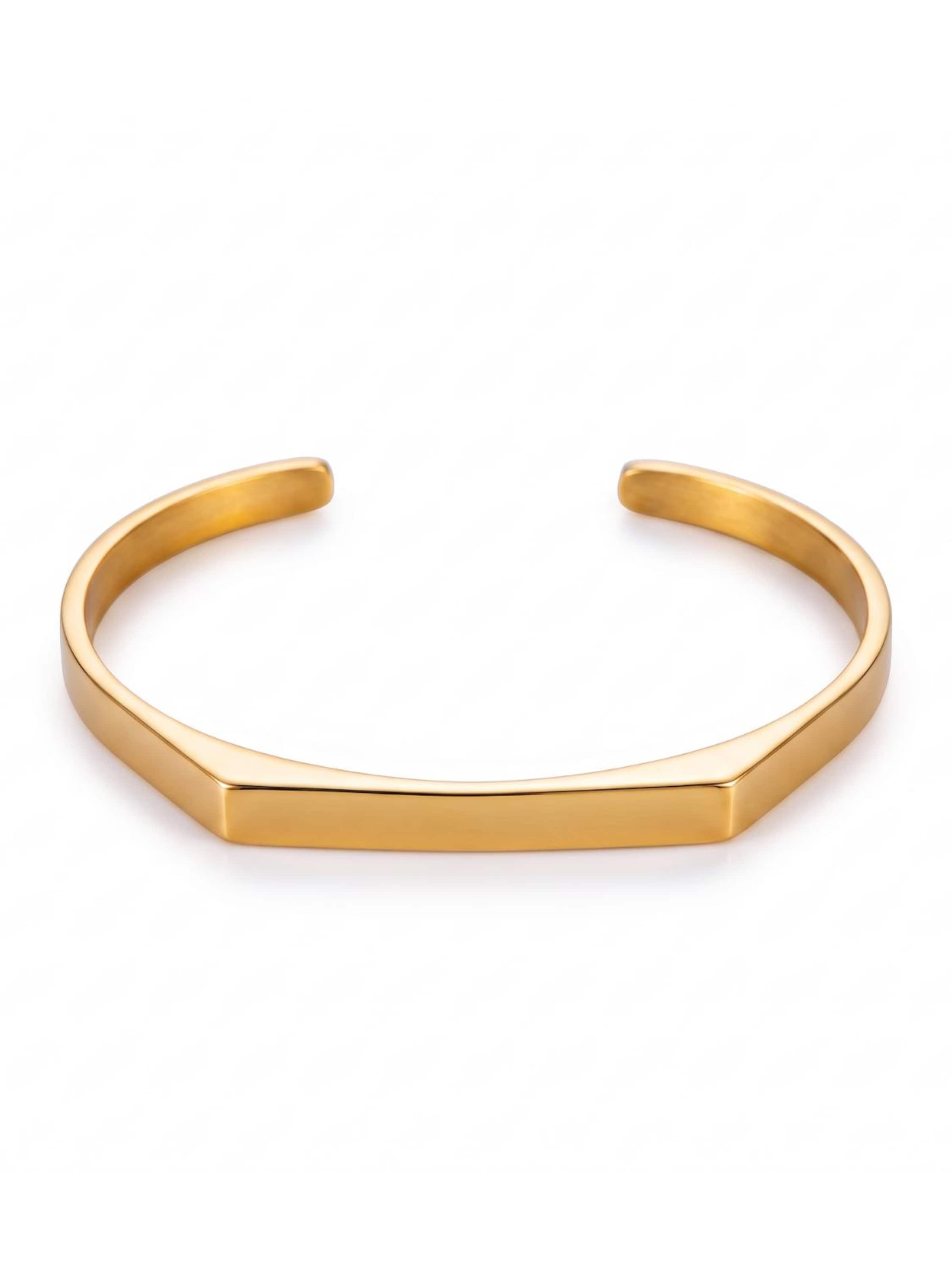 Eternal Armband 'Minimal Siegel' i guld: framsida