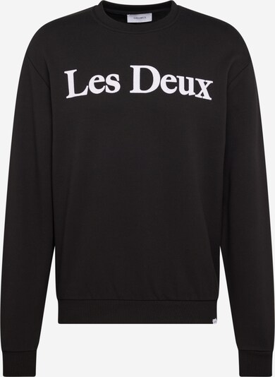 Les Deux Sweat-shirt 'Charles' en noir / blanc, Vue avec produit