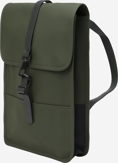 Kuprinė iš RAINS, spalva – alyvuogių spalva / juoda, Prekių apžvalga