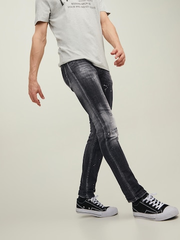 JACK & JONES Skinny Jeans 'GLENN' in Zwart