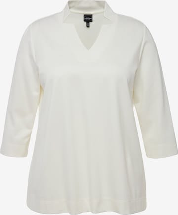 T-shirt Ulla Popken en blanc : devant