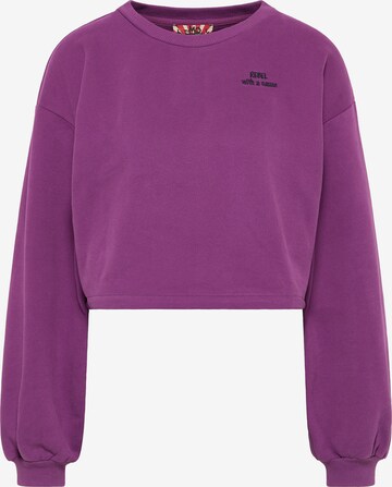 myMo ROCKS Sweatshirt in Purple: front