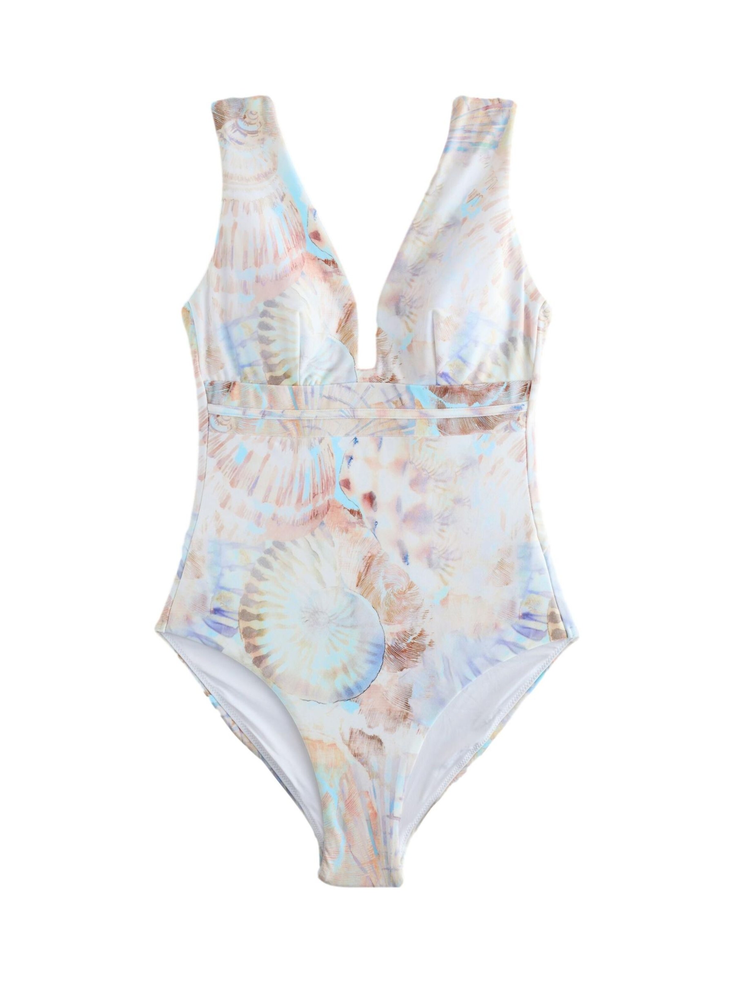 Next Shapingbadeanzug in Blau: Vorderseite