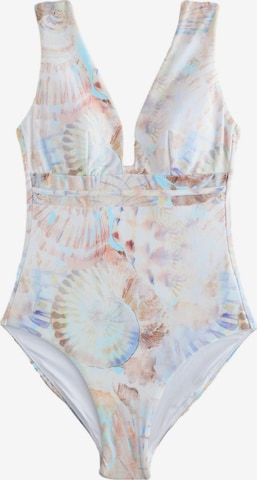 Maillot de bain modelant Next en bleu : devant