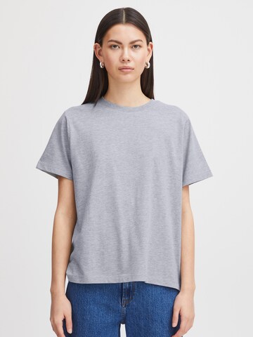 T-shirt 'PALMER' ICHI en gris : devant