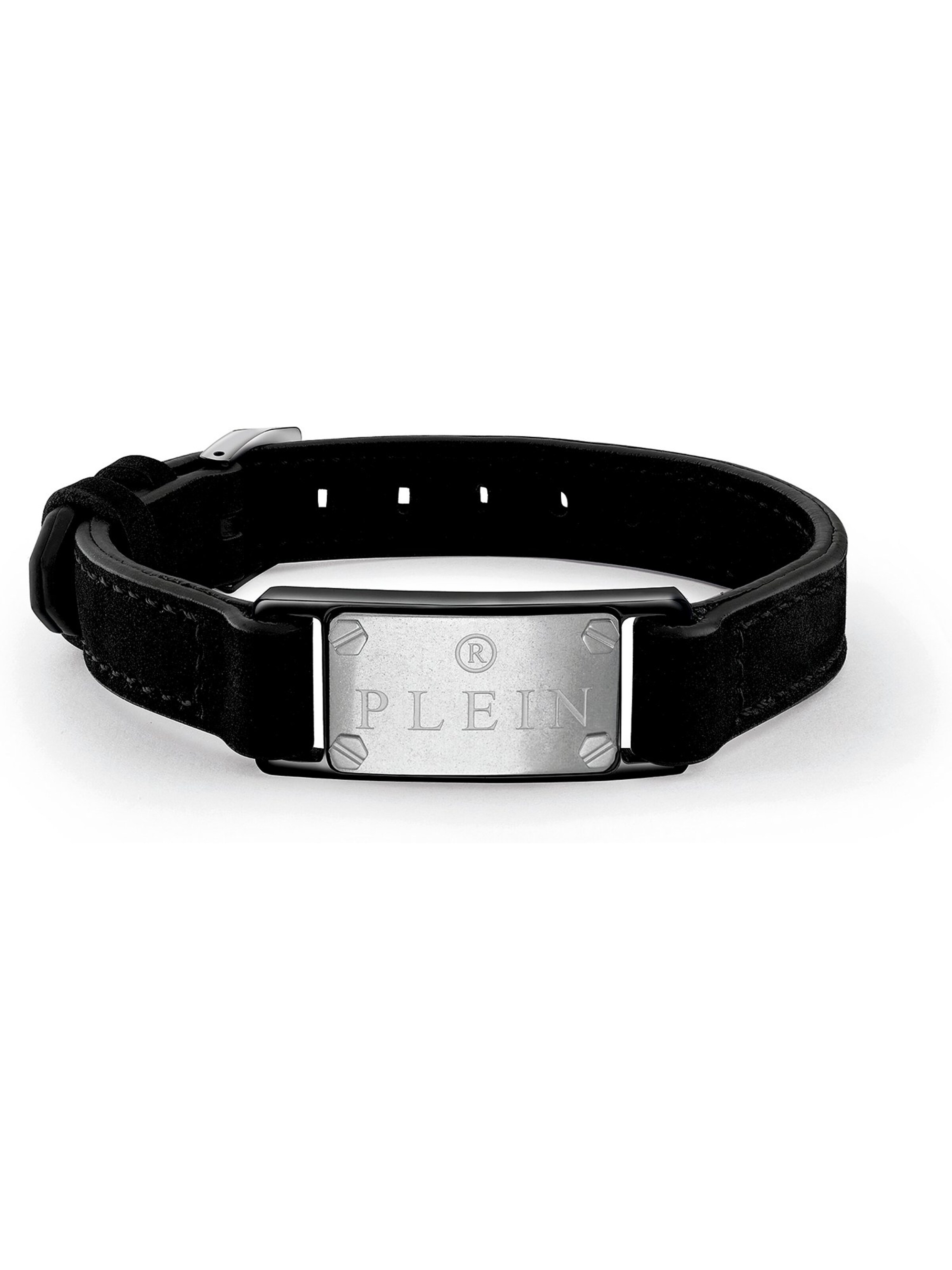 Bracelet Philipp Plein en noir : devant