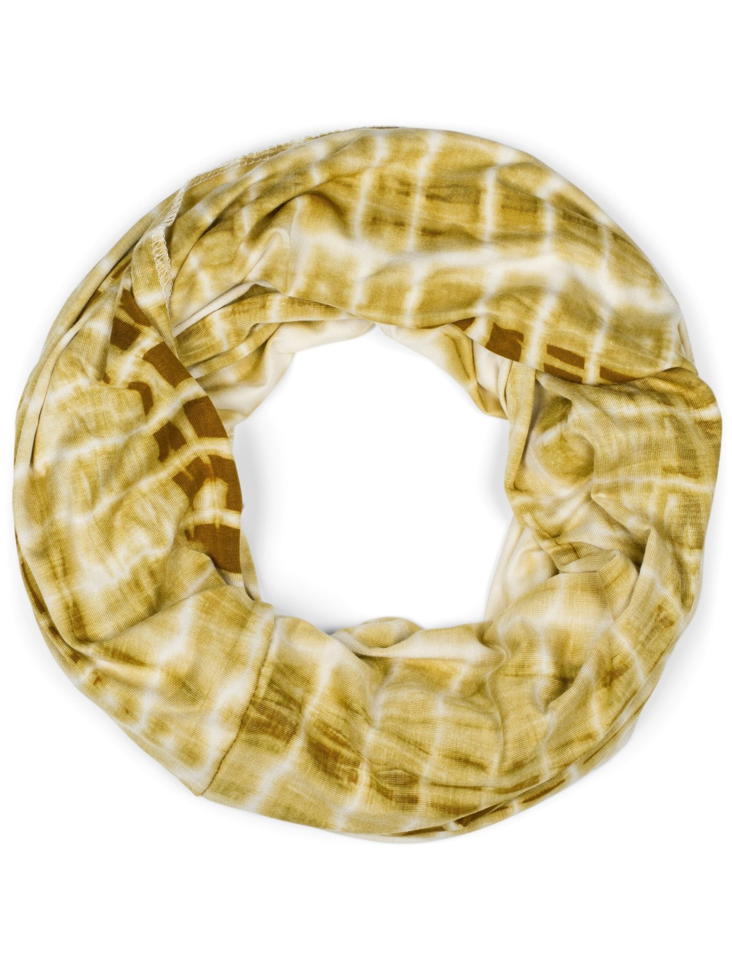 styleBREAKER Schlauchschal 'Loop Schal Batik Streifen'‌ in Grün: Vorderseite