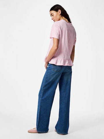 T-shirt 'PCDisso' PIECES en rose