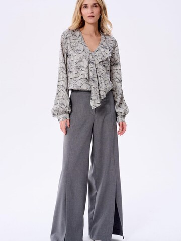 Blue Shadow Blouse in Black
