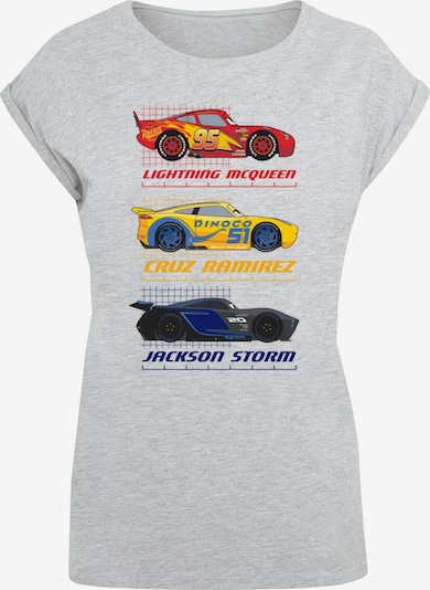 ABSOLUTE CULT T-Shirt 'Cars - Racer Profile' in dunkelblau / gelb / hellgrau / rot, Produktansicht