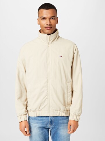 Tommy Jeans Tussenjas in Beige: voorkant