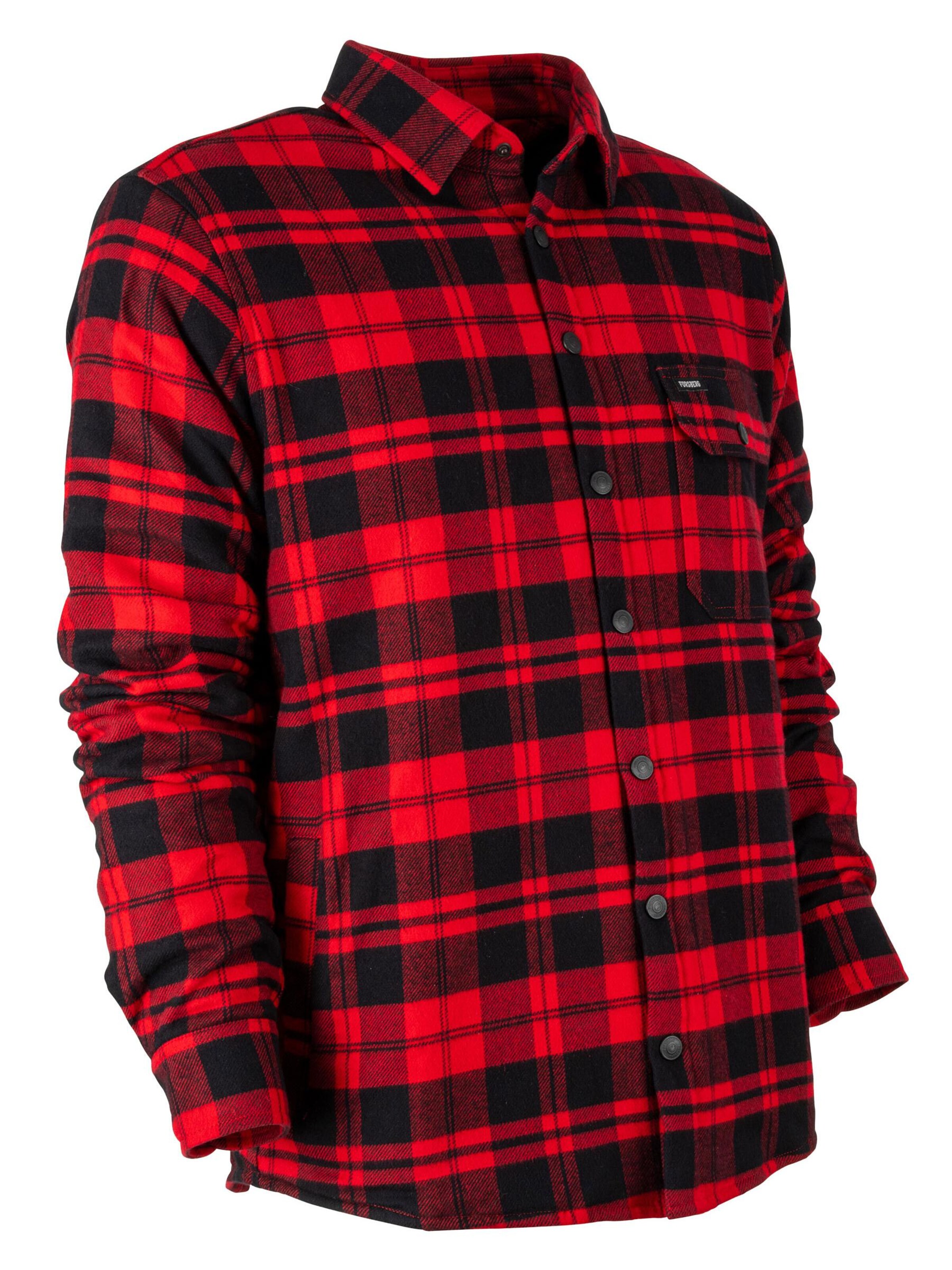FORSBERG Regular fit Button Up Shirt in Red