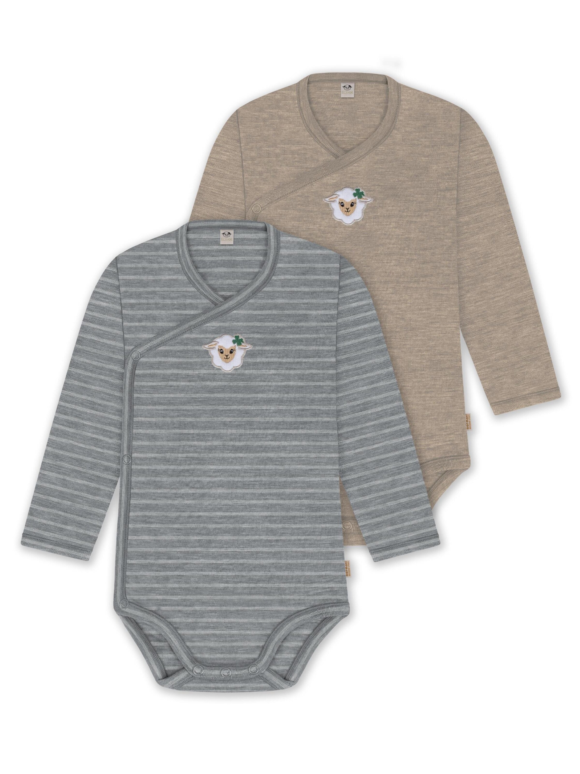 Barboteuse / body normani en marron : devant