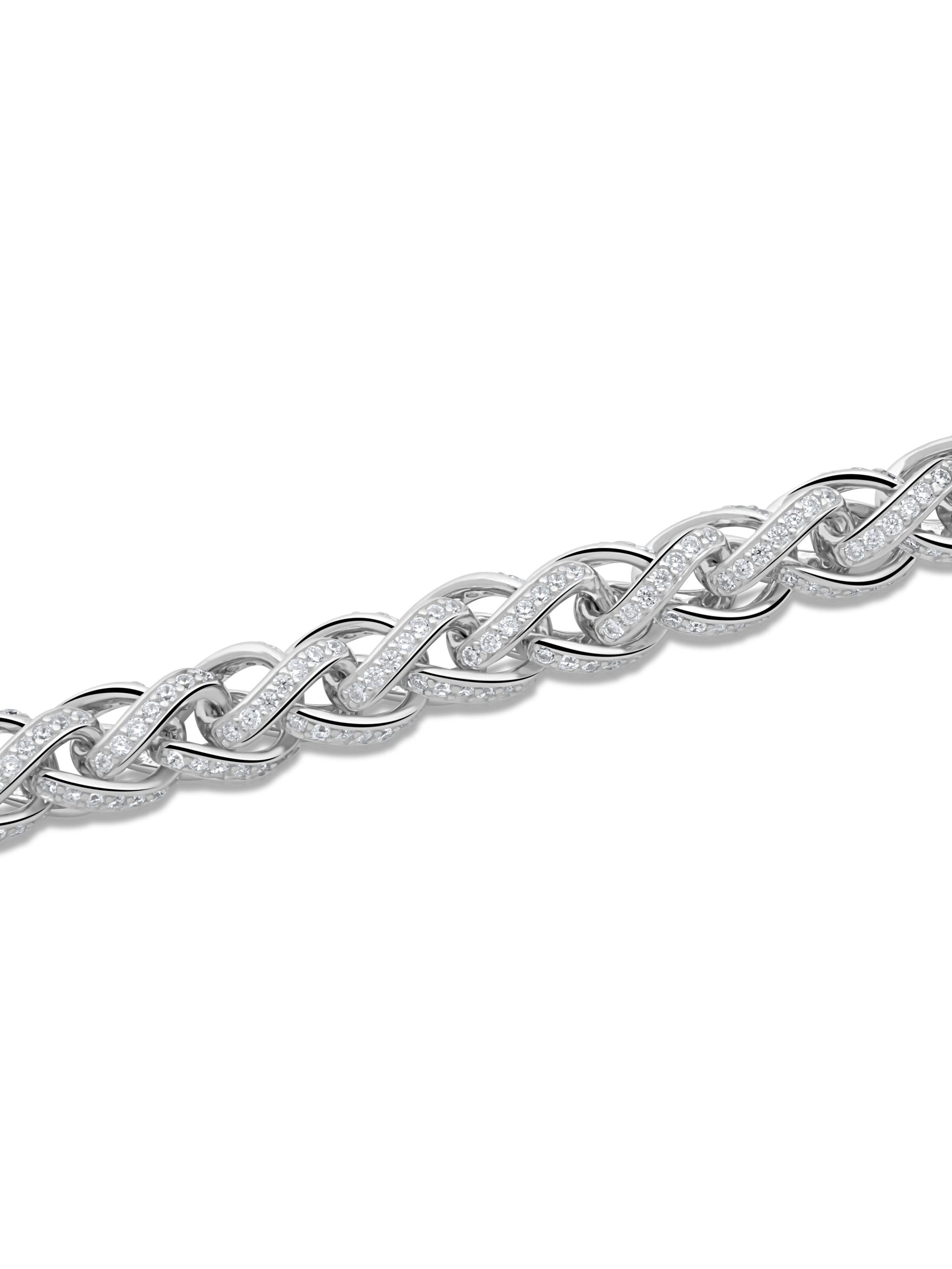 Tony Fein Bracelet 'Zopf' in Silver