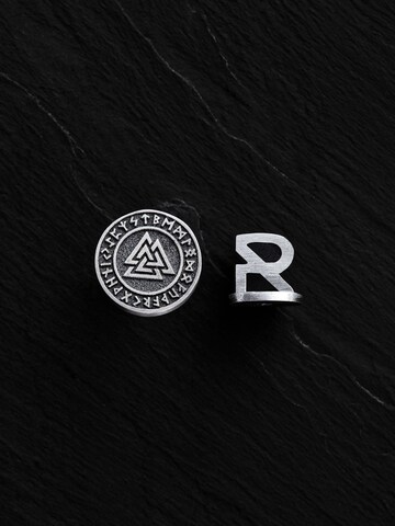 Boucles d'oreilles 'VALKNUT. RUNES' REYTEL en argent