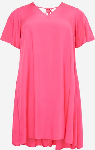 EVOKED - Vestido 'Lise' em vermelho: frente