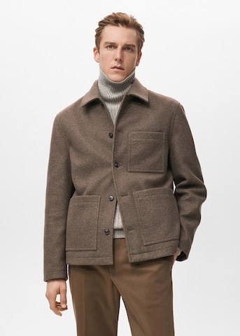 MANGO MAN Between-Season Jacket 'Jamie' in Brown: front