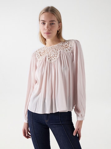 Salsa Jeans Blouse in Roze: voorkant