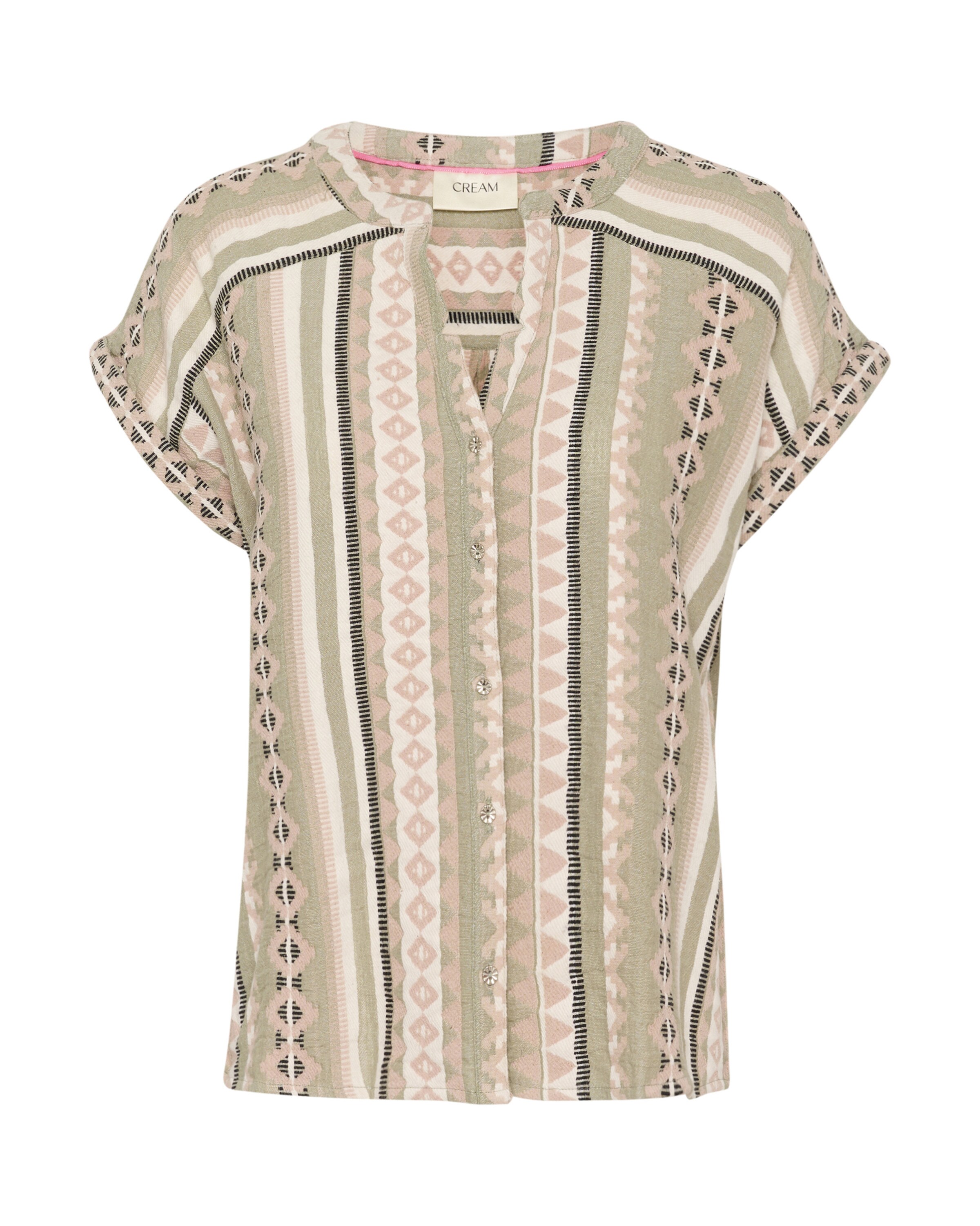 Chemisier Cream en mélange de couleurs : devant