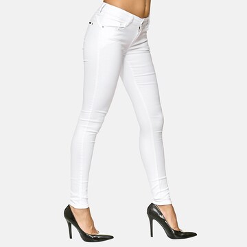 Elara Slim fit Trousers in White