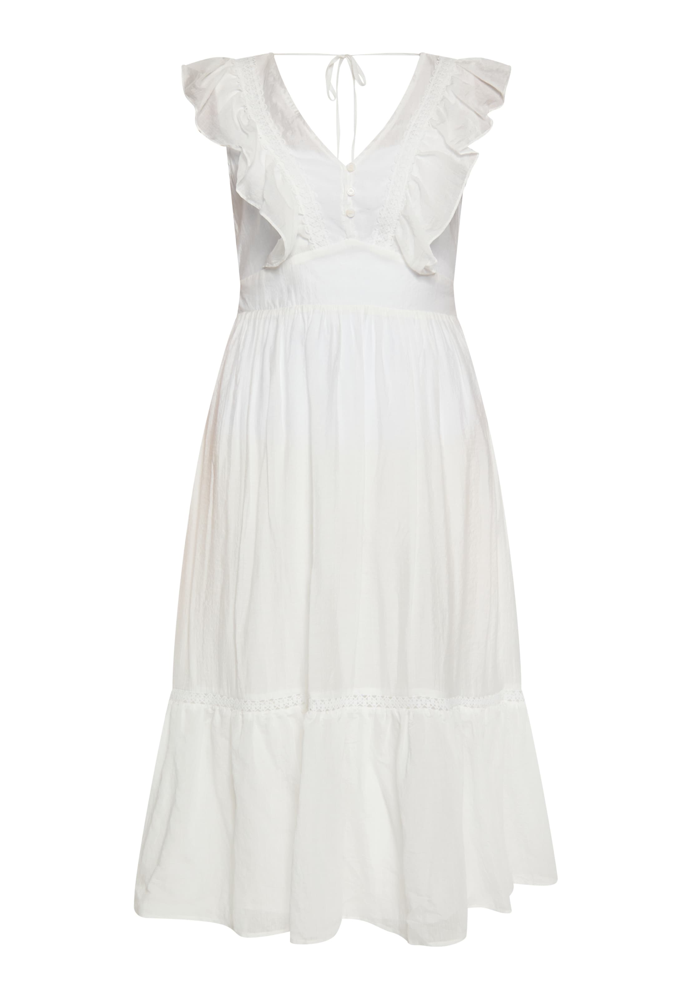 Abito estivo di DreiMaster Vintage in bianco: frontale