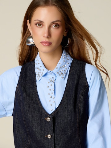 Gilet da completo di oltre in blu