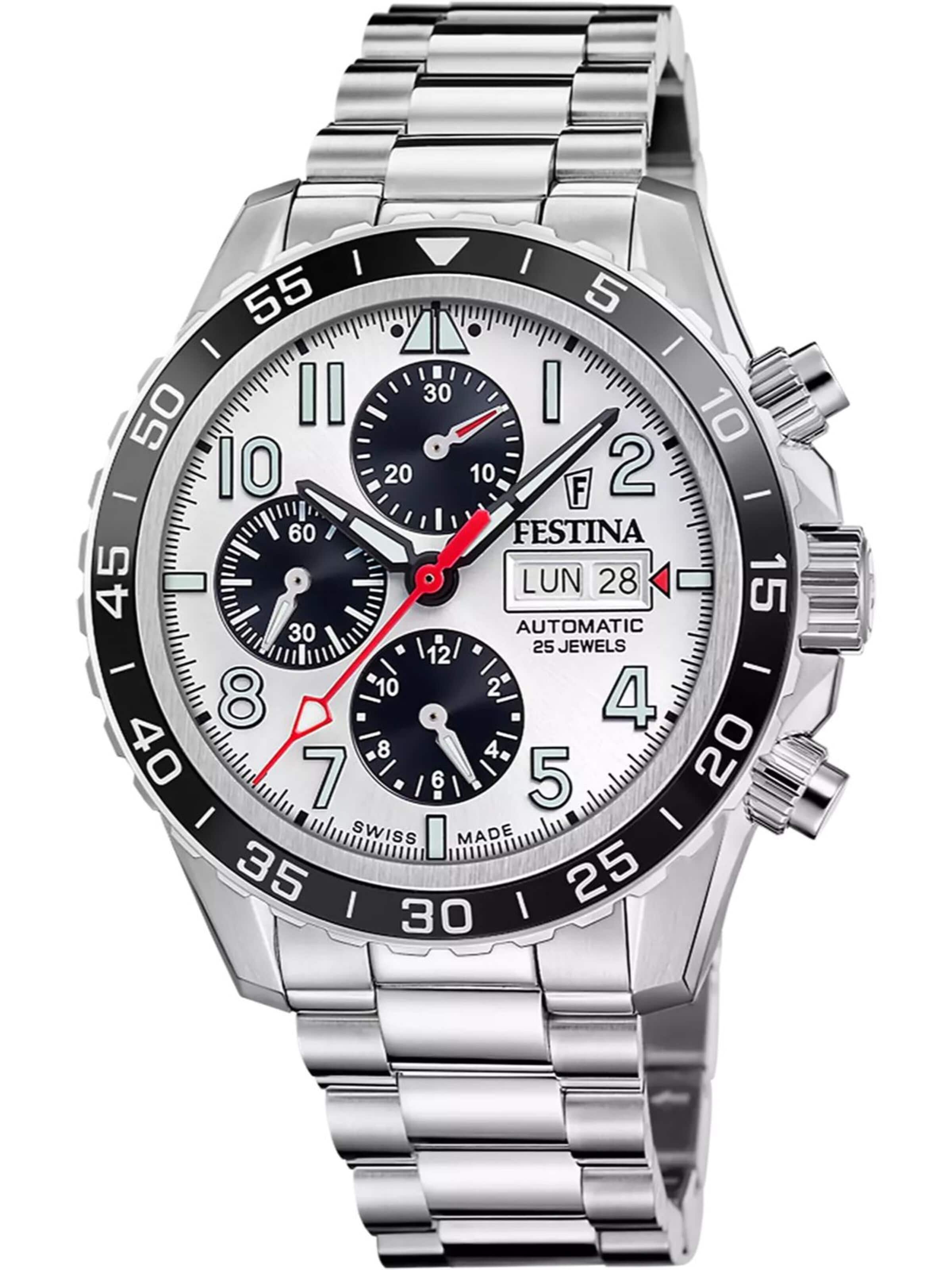 FESTINA Analoog horloge in Zilver: voorkant