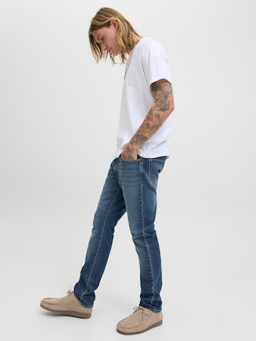Coupe slim Jean 'JJIGLENN' JACK & JONES en bleu