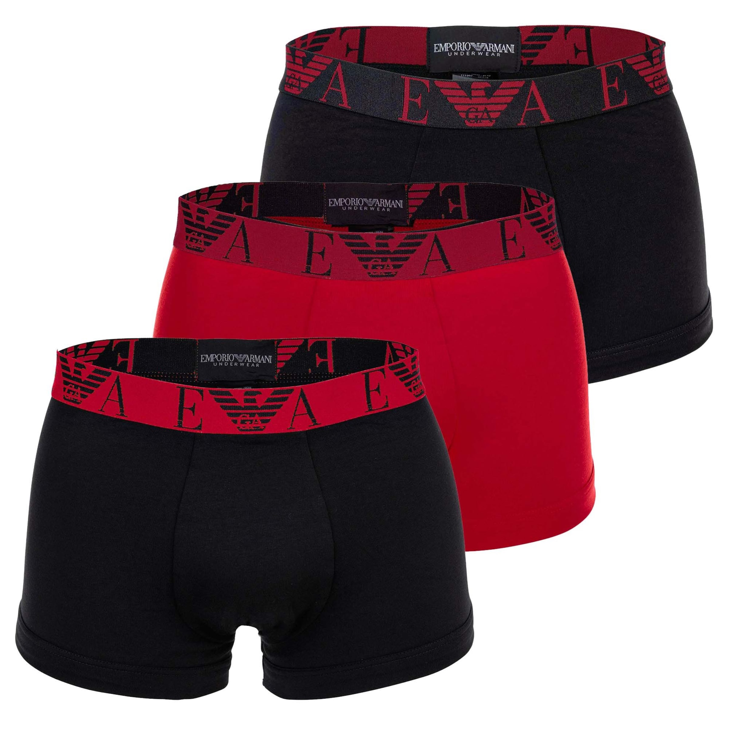 Emporio Armani Boxerky – černá: přední strana