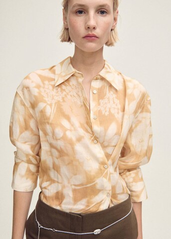 MANGO Bluse 'Parisi' in Gelb