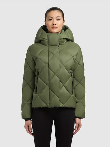 Veste d’hiver 'Lilian' khujo en vert : devant