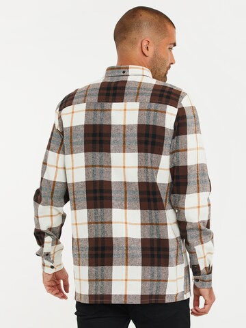 Threadbare Regular Fit Hemd 'Franco' in Braun