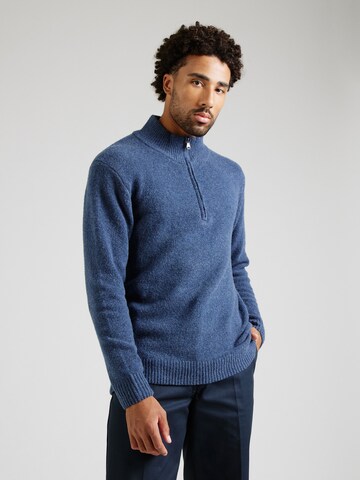 INDICODE JEANS Sweater 'Lokant' in Blue: front